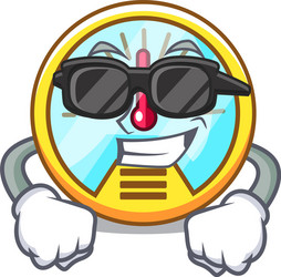 super cool speedometer is displayed in character vector image