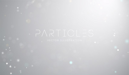 White Particle Data Bokeh vector image