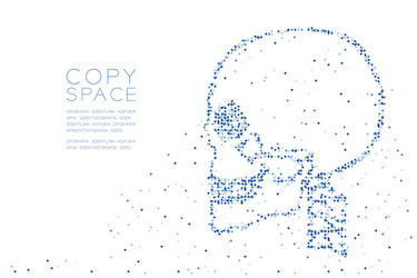 abstract geometric circle dot molecule particle vector image