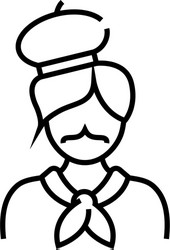 Master Chef Outline Vector Images (over 230)