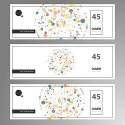 halftone monochrome pattern with dots minimalism vector image