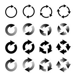 Circular Arrows: Refresh & Recycle vector image