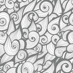 Curl abstract pattern with multicolored waves vector