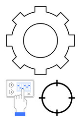 gear with interface for control and targeting vector image