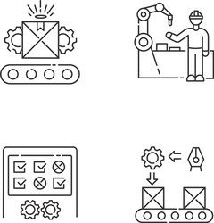 continuous production flow pixel perfect linear vector image