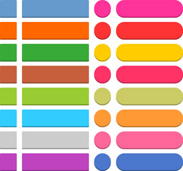 flat blank web icon colored button vector image
