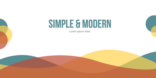 modern abstract header website design vector image