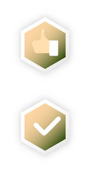 tick and cross test signs set check marks graphic vector image