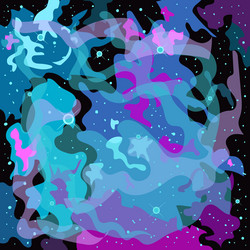 Background outer space vector