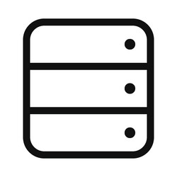 database line icon vector image