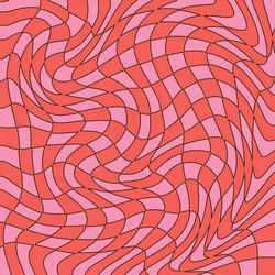 Distorted Checkerboard Pattern vector image