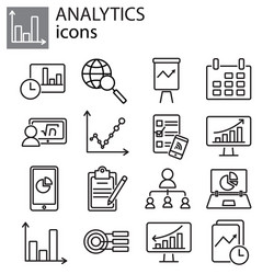 web icons set - search engine optimization vector image