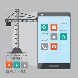 Mobile app development vector