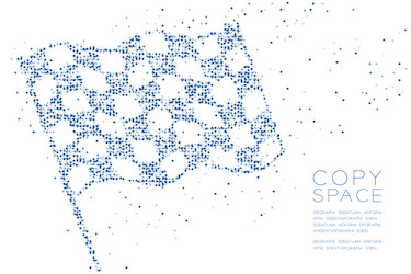 abstract geometric circle dot molecule particle vector image