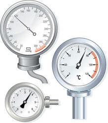 Analog Measurement Instruments vector image