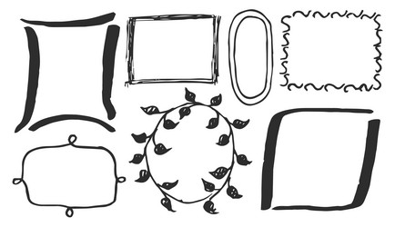 Black and White Cartoon Frames Vector Images (over 12,000)