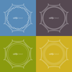 set framework for multi colored backgrounds vector image
