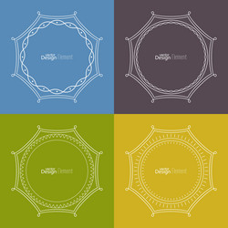 set framework for multi colored backgrounds vector