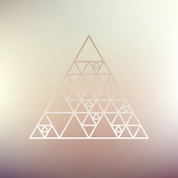 Hipster triangle linear background vector