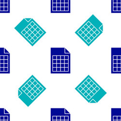 blue file document icon isolated seamless pattern vector image