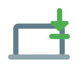 fetching and saving data onto laptop storage vector image