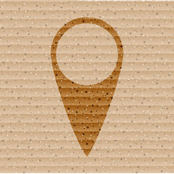 map pointers flat modern web button and space vector image