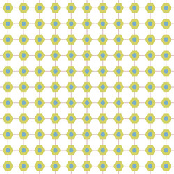 abstract connecting hexagonal pattern in green vector image