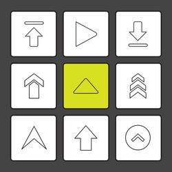 arrows directions pointer arrow user vector image