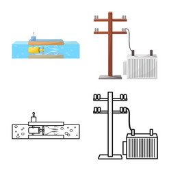 design source and environment icon set vector image