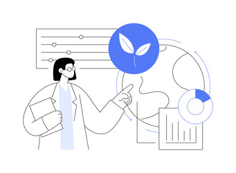 Environment data analytics abstract concept vector