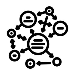 semantic web natural language processing nlp line vector image