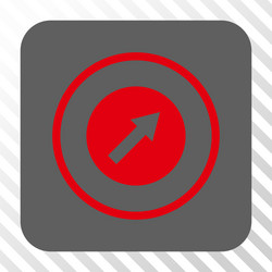 up-right rounded arrow square button vector image