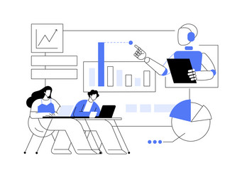 AI Data Processing & Analytics vector image