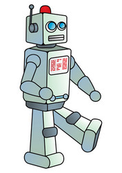 android with display vector image