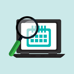 portable computer design vector image