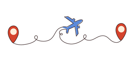 way between two points location pointers gps vector image