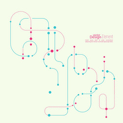 abstract background with curved lines vector image