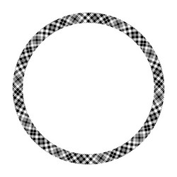 Circle borders and frames round border pattern vector