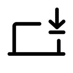 fetching and saving data onto laptop storage vector image