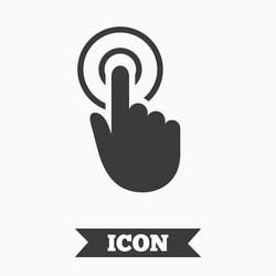 Hand Pointer Cursor Icon vector image