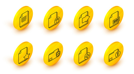 set line unknown document folder add new file vector image