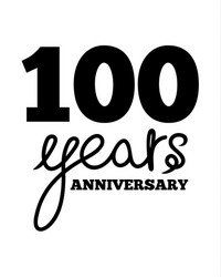 100 years anniversary vector