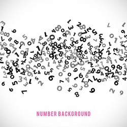 Abstract math number background vector