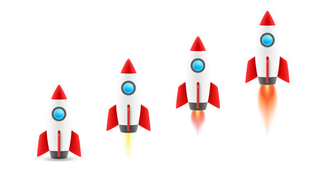 different modern computers monitors with blank vector image
