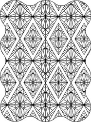figure with pattern graphic shapes background vector image
