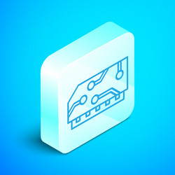 isometric line ram random access memory icon vector image