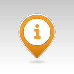 information pin map icon pointer markers vector image