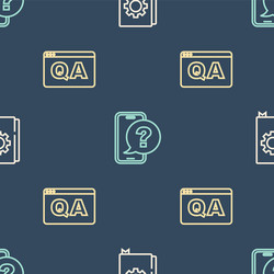 set line user manual question and answer vector image