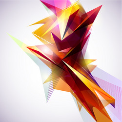 Geometric Shards Background vector image
