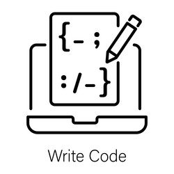 write code vector image